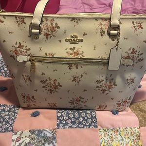 Brand New With Tags floral Coach Bag